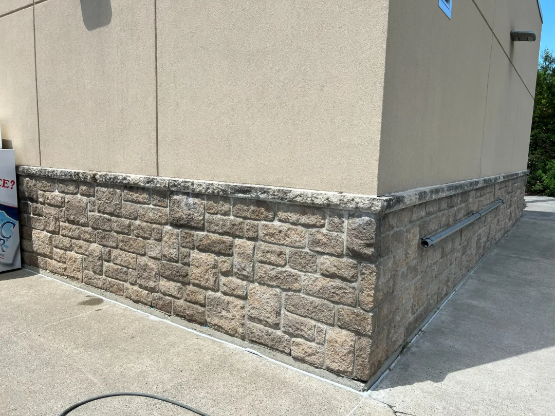 Stone and concrete,